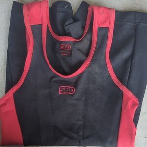 SBD Women's Black and Red Singlet Women's Small